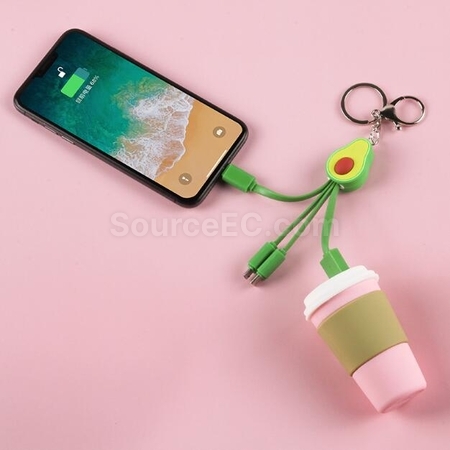 礼品订购牛油果手机数据线广告