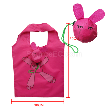 礼品订购可折叠兔子购物袋广告