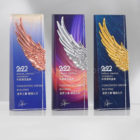 礼品订购水晶奖座广告