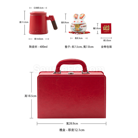 礼品订购陶瓷商务伴手礼套装广告