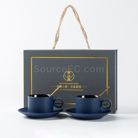 礼品订购咖啡杯碟套装广告