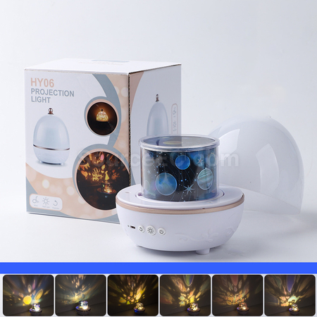 礼品订购七彩梦幻星空旋转蓝牙音箱广告