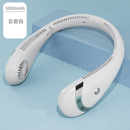 礼品订购无叶挂脖风扇广告