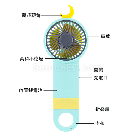 礼品订购USB便携风扇广告