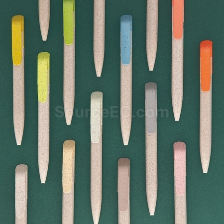 礼品订购麦秆拼色广告笔广告