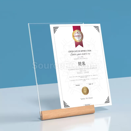 礼品订购亚克力相架证书框广告