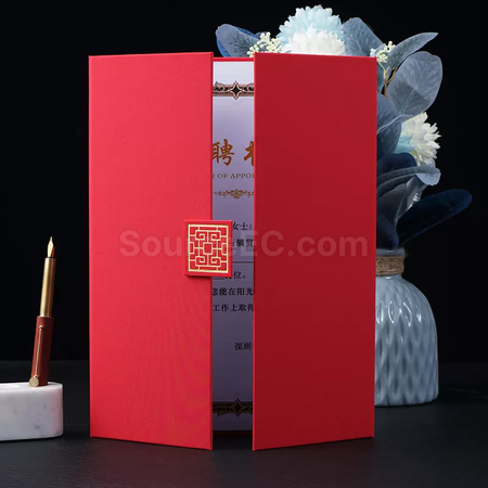 礼品订购A4证书套广告