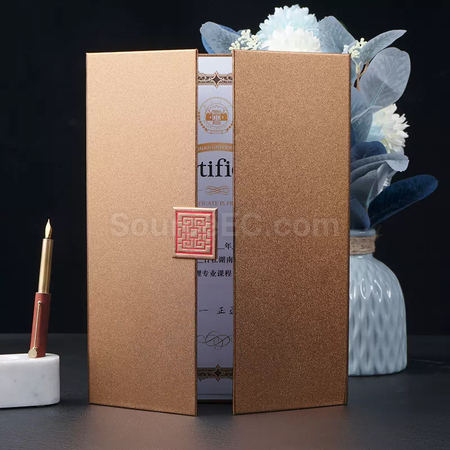 礼品订购A4证书套广告