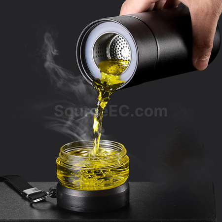 礼品订购智能茶水分离保温杯广告