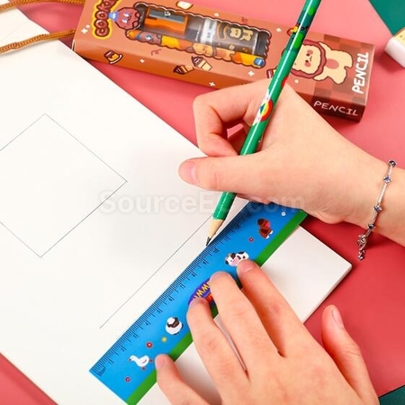 礼品订购卡通文具铅笔五件套广告