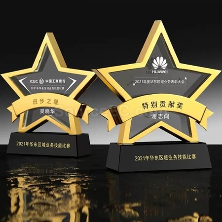 礼品订购五角星水晶广告