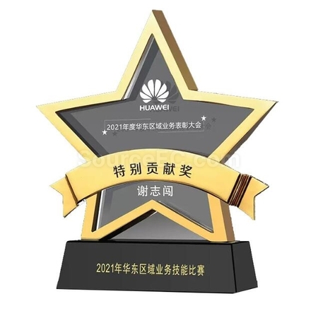 礼品订购五角星水晶广告
