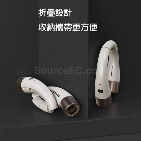 礼品订购无叶挂脖风扇广告