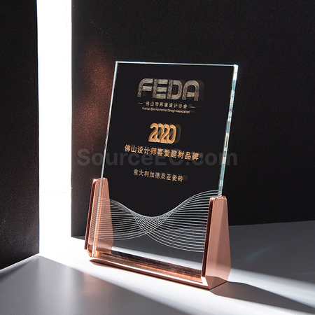 礼品订购皇冠水晶奖杯广告