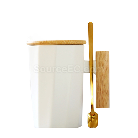 礼品订购木柄陶瓷杯广告