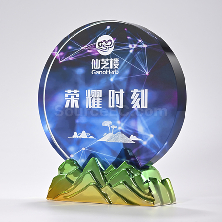 礼品订购水晶獎座广告