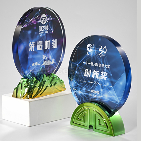 礼品订购水晶獎座广告