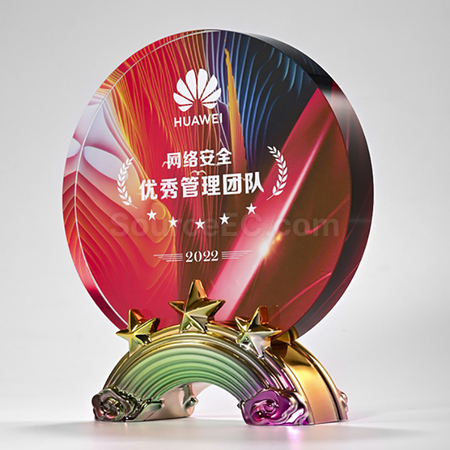 礼品订购水晶獎座广告