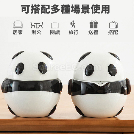 礼品订购熊猫旅行茶具便携式快客杯广告