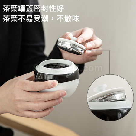 礼品订购熊猫旅行茶具便携式快客杯广告