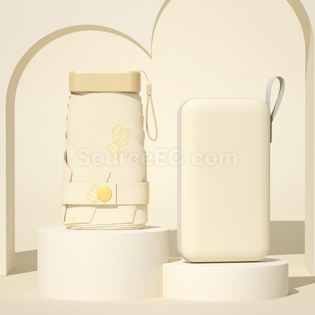 礼品订购卡片迷你便携扁平睛雨伞广告