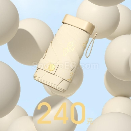 礼品订购卡片迷你便携扁平睛雨伞广告