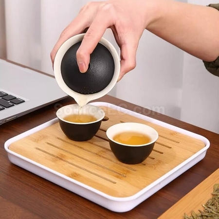 礼品订购功夫茶一壶三杯旅行户外便携套装广告