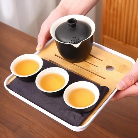 礼品订购功夫茶一壶三杯旅行户外便携套装广告