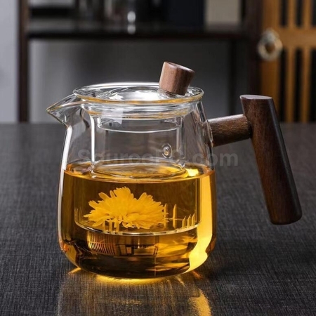 礼品订购玻璃耐热茶水分离茶具套装广告