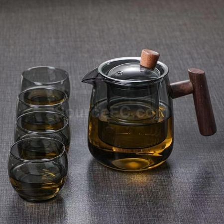 礼品订购玻璃耐热茶水分离茶具套装广告