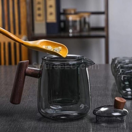 礼品订购玻璃耐热茶水分离茶具套装广告