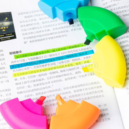 礼品订购Circular 荧光笔广告