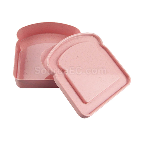 礼品订购 竹纤维三明治饭盒广告