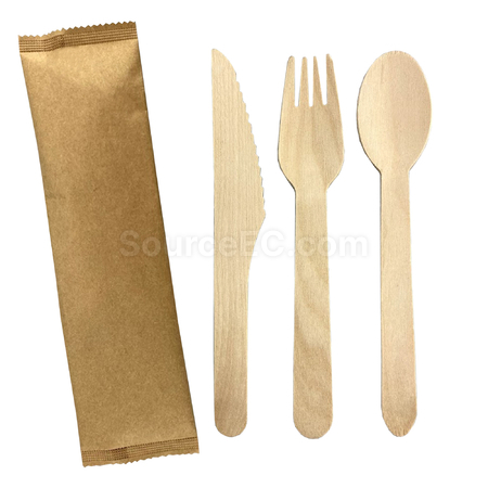 礼品订购2 件套木制餐具广告