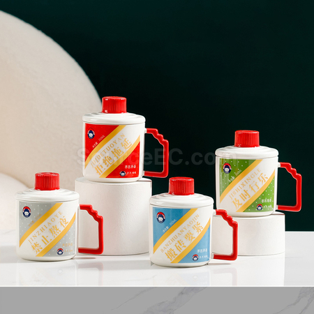 礼品订购趣味陶瓷杯广告