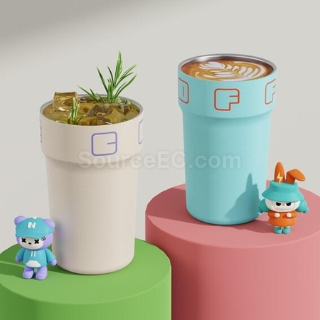 礼品订购智能显温316不锈钢保温杯广告