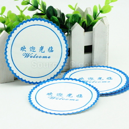 礼品订购吸水纸杯垫广告