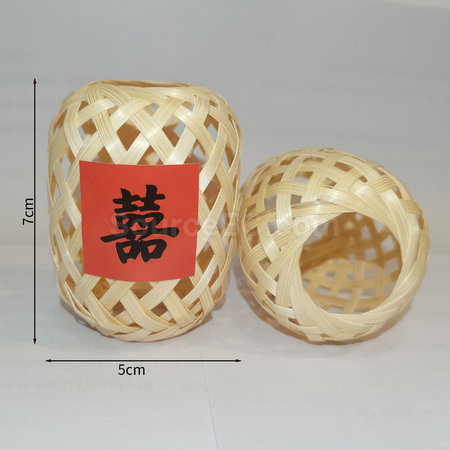 礼品订购竹编小灯笼广告
