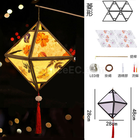 礼品订购花草纸古风灯笼广告