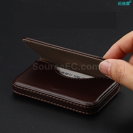 礼品订购皮质咭片盒广告