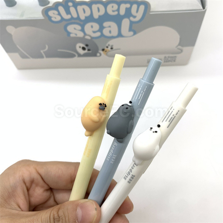 礼品订购可爱按压中性笔广告