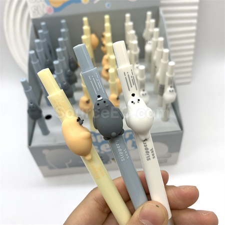 礼品订购可爱按压中性笔广告
