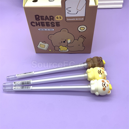礼品订购可爱按压中性笔广告