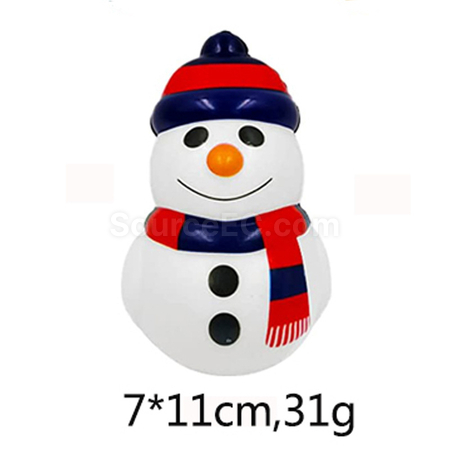 礼品订购圣诞雪人压力球广告