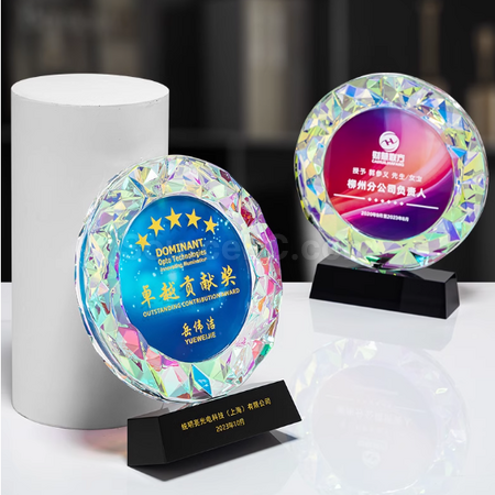 礼品订购水晶奖座广告