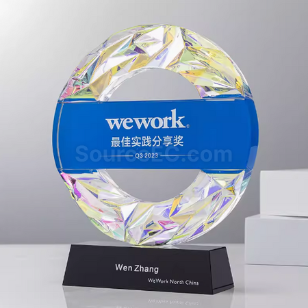 礼品订购水晶奖座广告