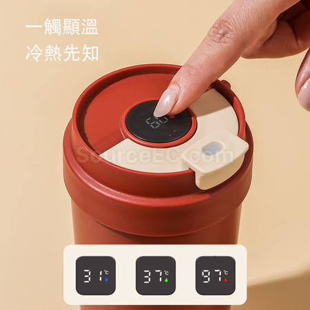 礼品订购智能显温陶瓷内胆保温杯广告