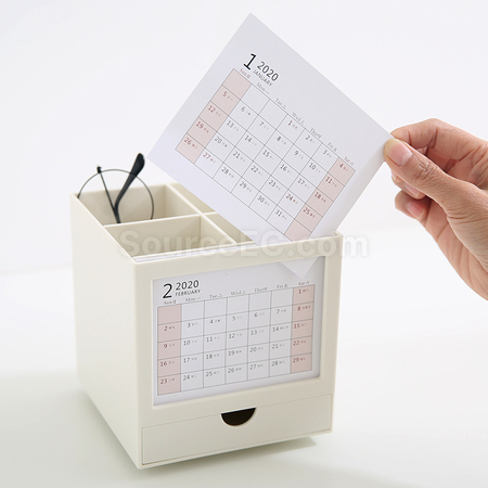 礼品订购可旋转笔筒收纳盒广告