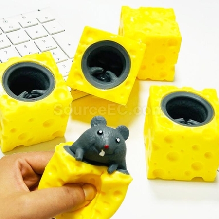 礼品订购小鼠芝士减压玩具广告