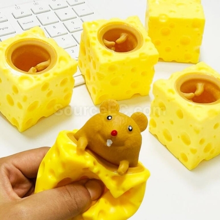 礼品订购小鼠芝士减压玩具广告